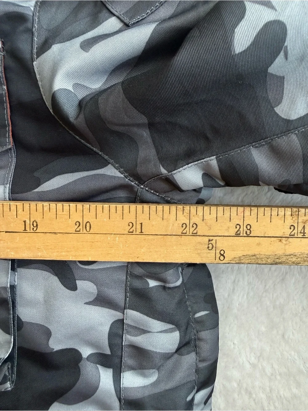 X Games Gray Camo Hooded Ski Snowboard Jacket Insulated Winter Coat Size S